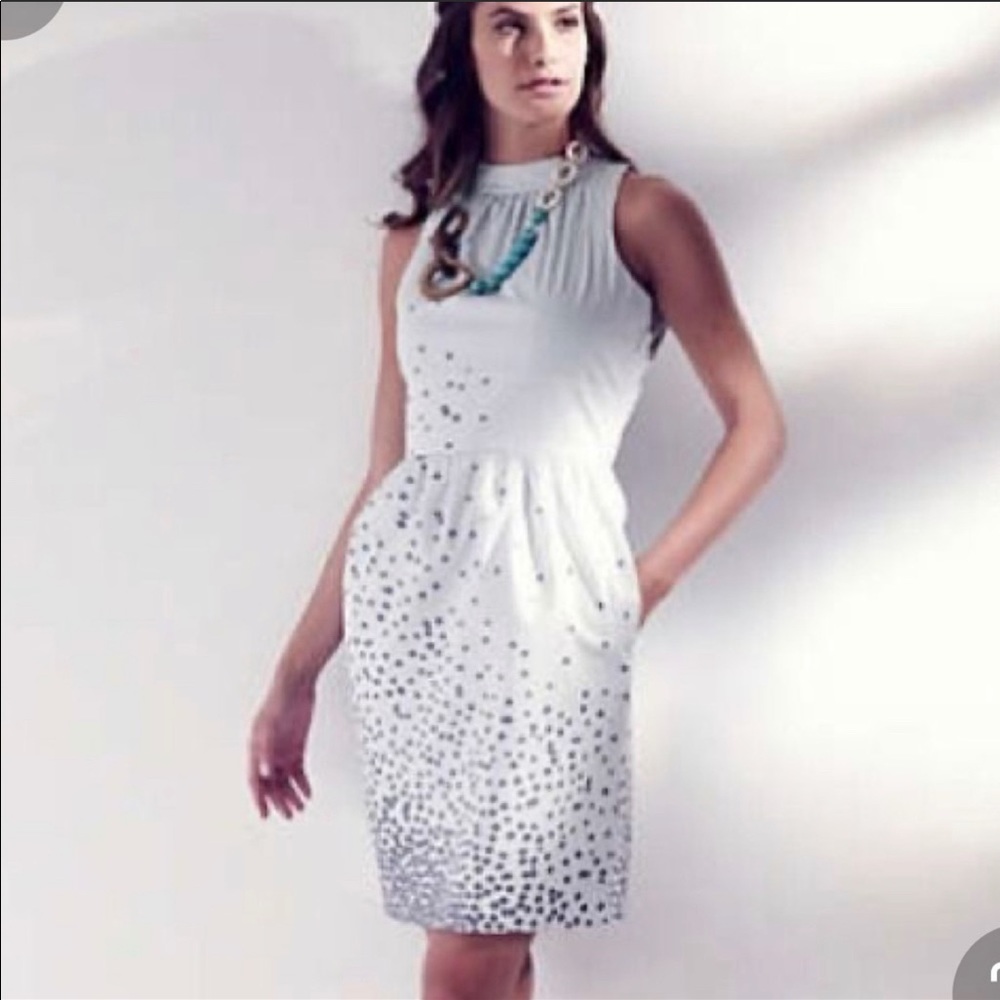 Anthropologie Girls From Savoy Blue Gray Dress